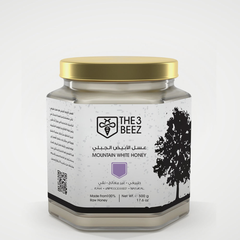 عسل أبيض جبلي - 500 غرام - The3Beez