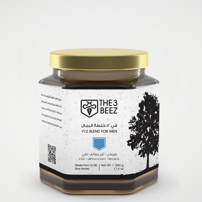 عسل ڤي 12 خلطة الرجال - 500 غرام - The3Beez